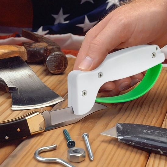 Affûteur couteau blanc et  vert prof edge