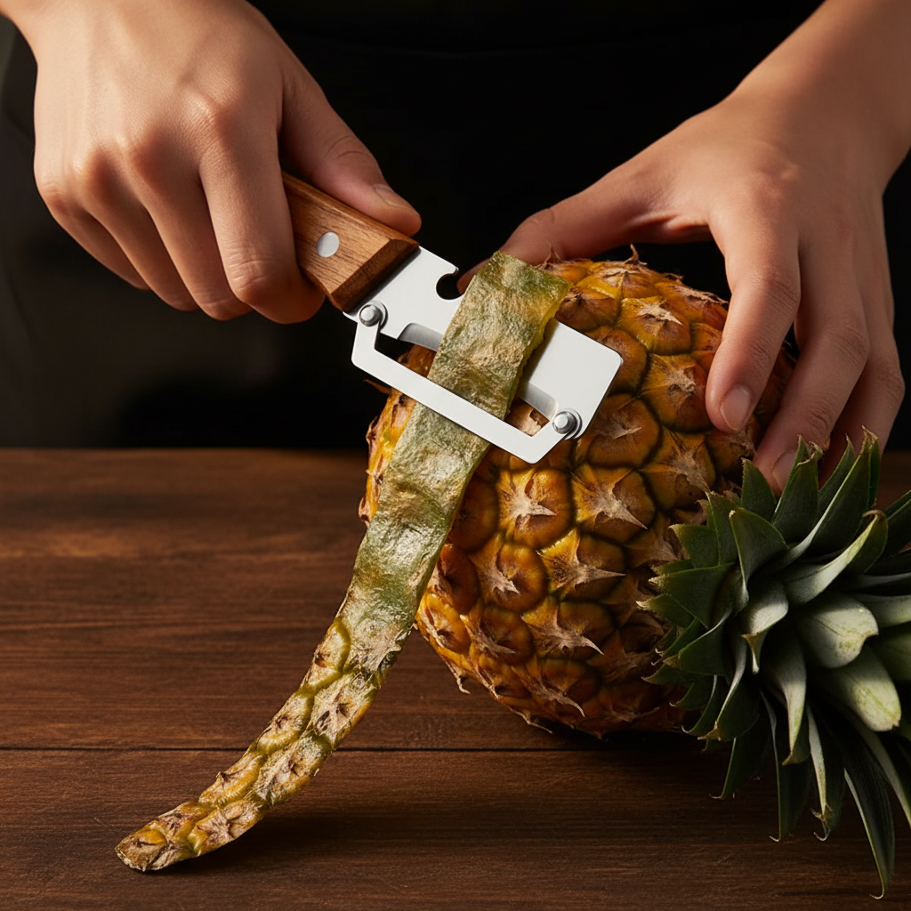 Éplucheur  à légumes éminceur 3 en 1 inox ergonomique