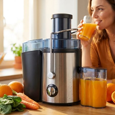 Extracteur de jus centrifugeuse jus frais puissant