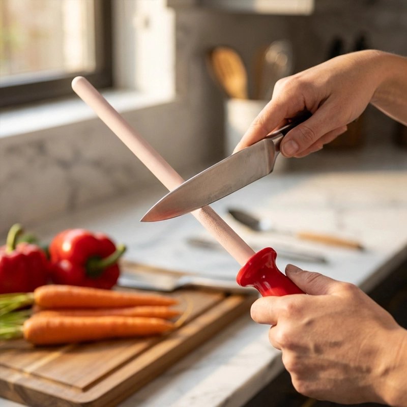 Fusil à aiguiser poignée ergonomique aigui'chef
