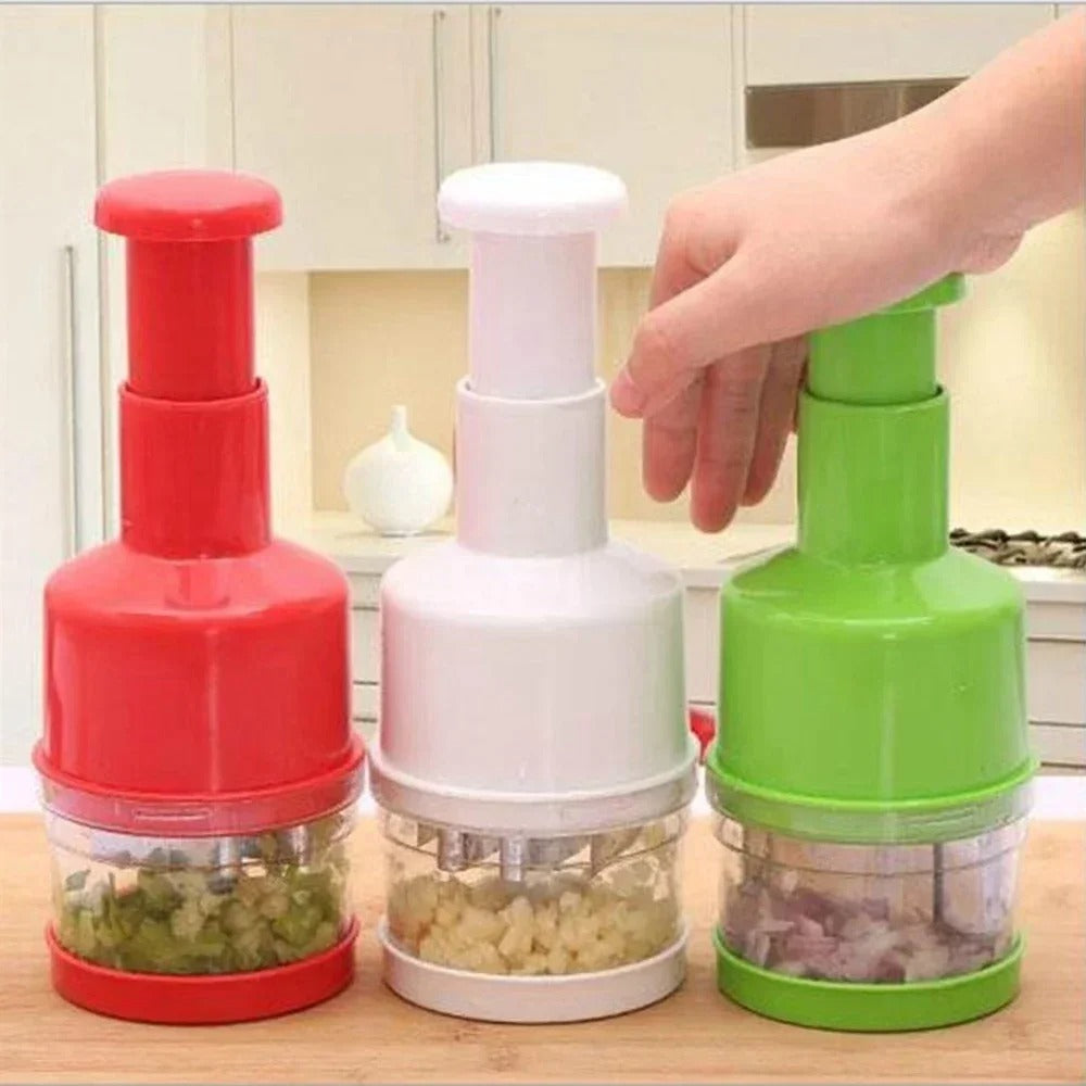 mini hachoir couleur rouge blanc vert compact