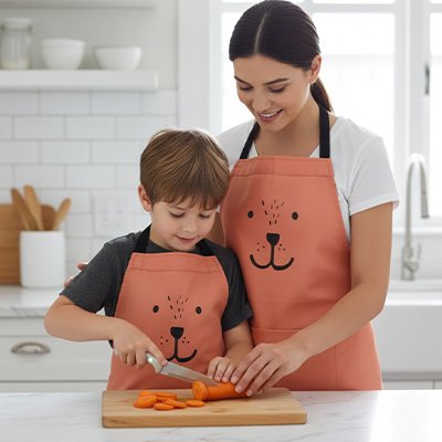 Tablier confortable duo chef